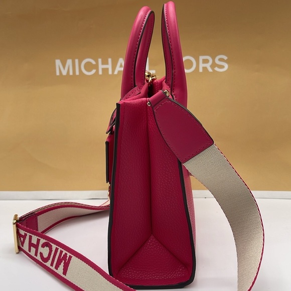 MICHAEL KORS
Mirella Small Pebbled Leather Crossbody Bag Tote 
Electric Pink - Picture 8 of 16